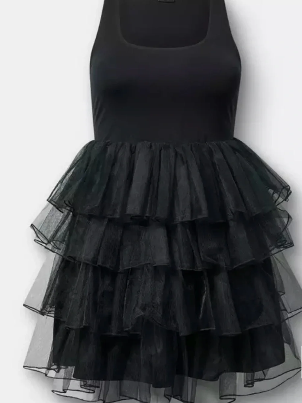 TORRID Black Tiered Tulle Tutu Mini Dress - Picture 3 of 3